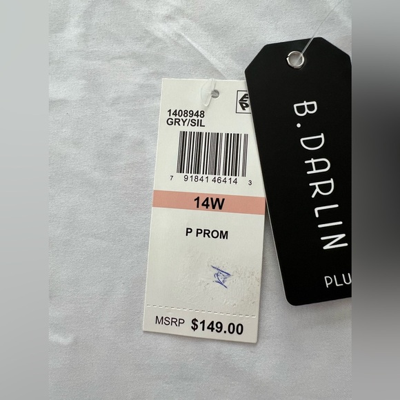 B10 B.Darling Formal Dress Size 14W. - Picture 16 of 16